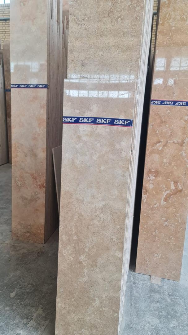 سنگ تراورتن کرم عسلی روشن + فروش درب کارخانه